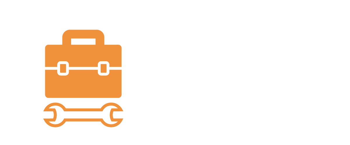 Icône représentant une boîte à outils et une clé à molette, symbolisant le centre de service mobit et le service de réparation professionnel pour le matériel informatique
