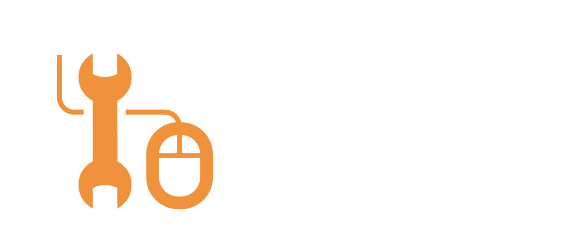 Icône représentant une clé à molette et une souris d'ordinateur, symbolisant l'assistance professionnelle fournie par mobit pour les solutions matérielles et logicielles