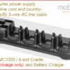 Zebra MC3300 Cradle and Battery Charger 4-slot