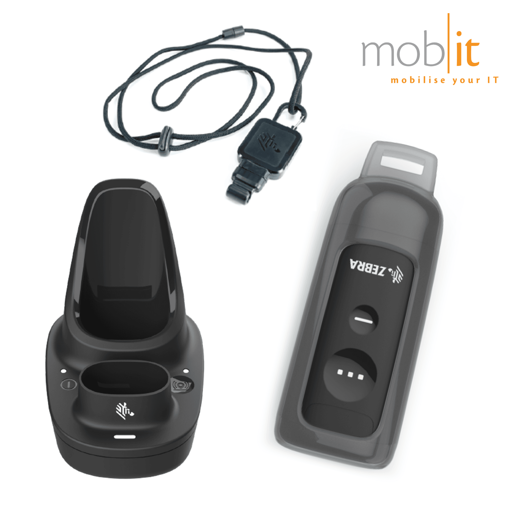 Zebra CS60 Companion Scanner, Cradle, Lanyard