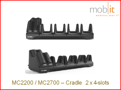 Zebra MC22 / MC27 Mobile Computer, USB Cradle 2x4