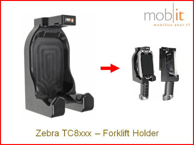 Zebra TC8300 Touch Computer, Forklift Holder