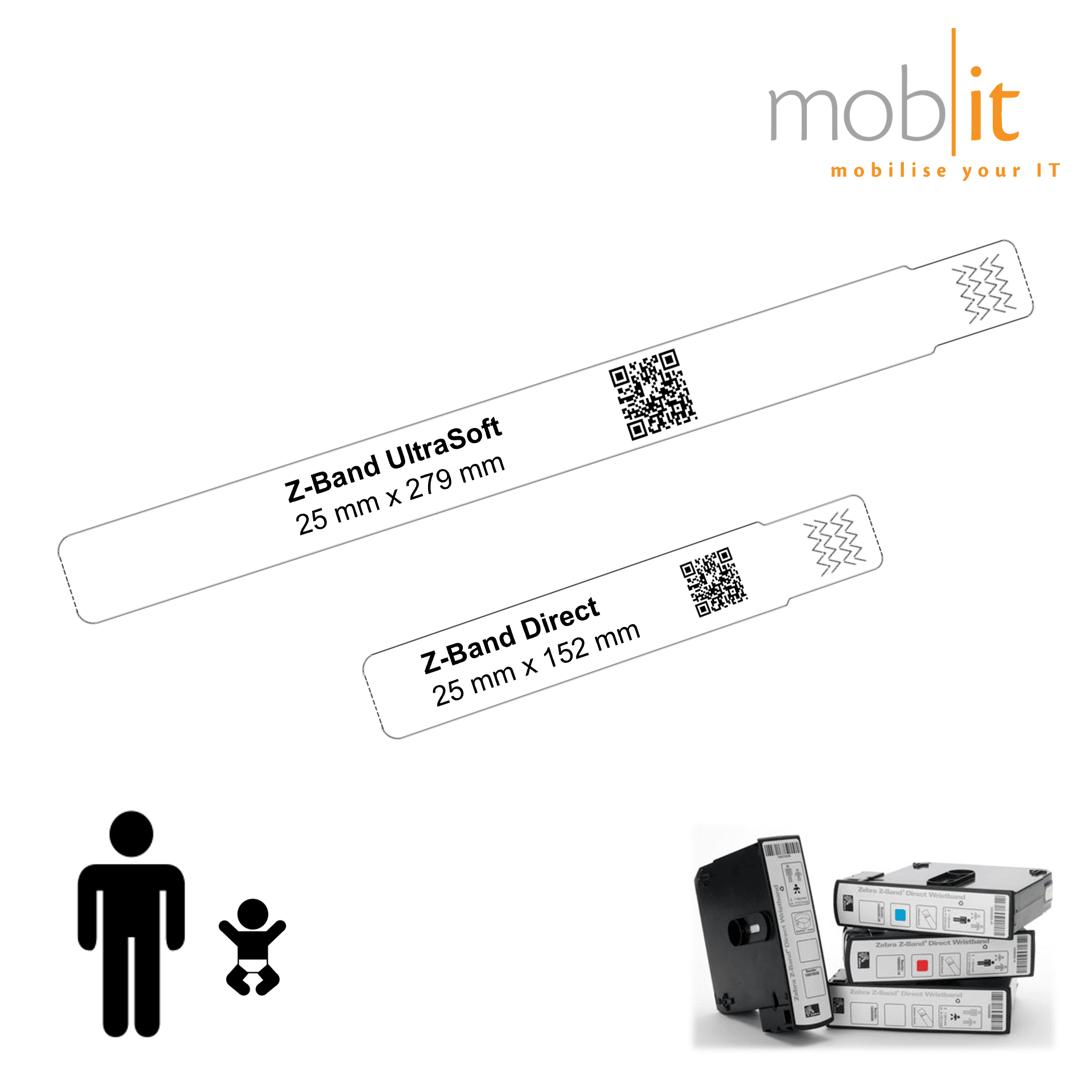 Hospital Wristbands, Patientenarmbänder, Bracelets patients