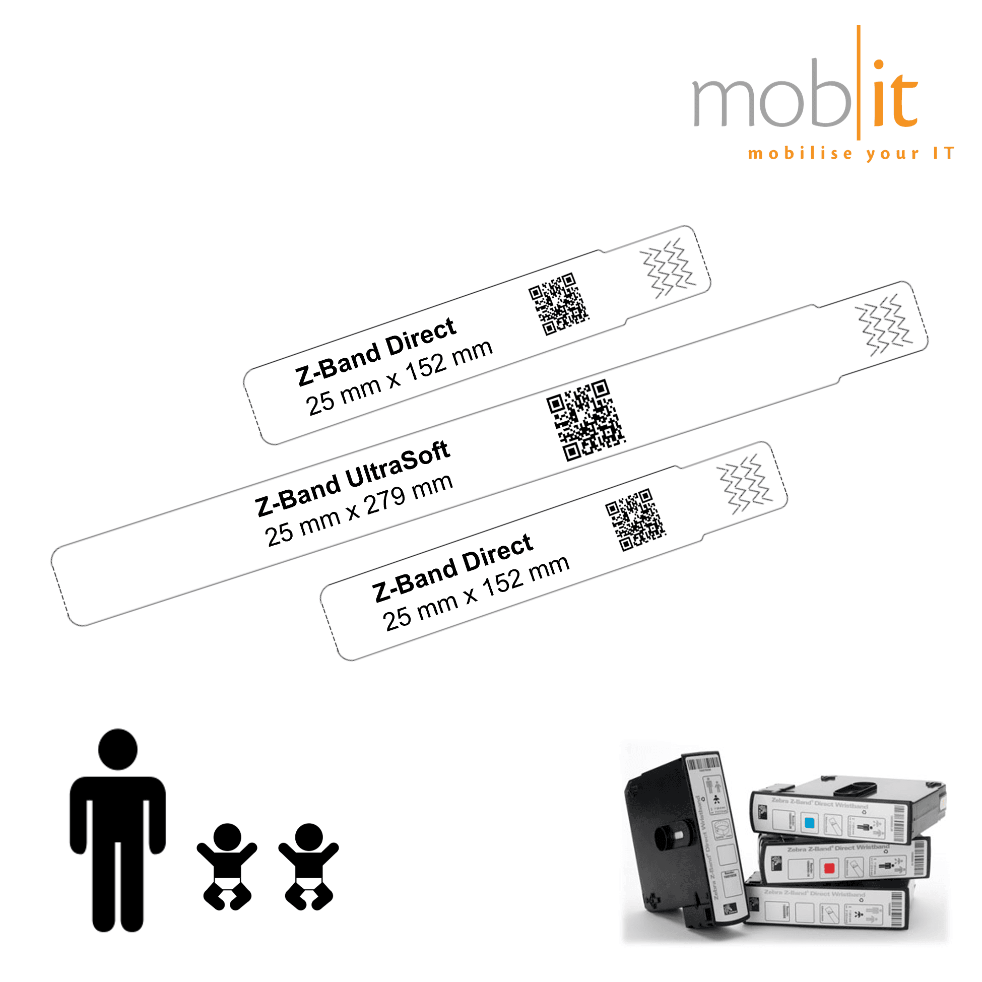 Hospital Wristbands, Patientenarmbänder, Bracelets patients