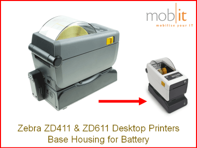 Zebra ZD411 & ZD611 Desktop Label Printers, Base Housing for Battery