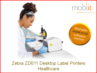 Zebra ZD611 Desktop Label Printers, Healthcare
