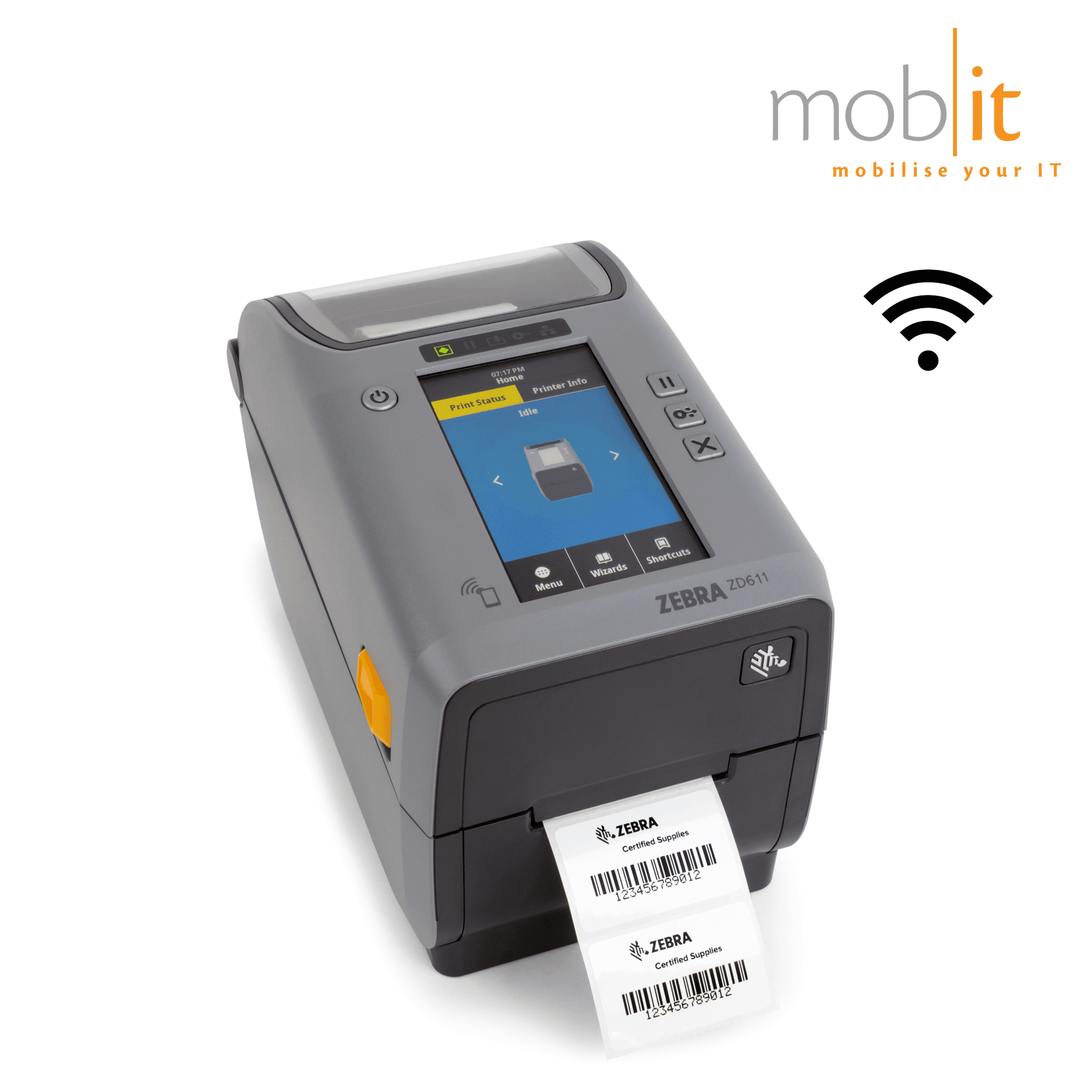 Zebra ZD611 Desktop Label Printer, Thermal Transfer, Wi-Fi
