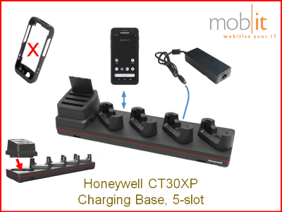 Honeywell CT30XP Mobile Computers, 5-slot Charging Base, non-booted