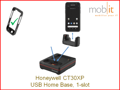 Honeywell CT30XP Mobile Computers, 1-slot USB Home Base, booted