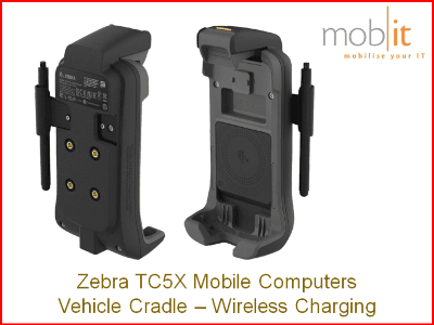 Zebra TC5X Mobile Computers, Vehicle Cradle, Wireless Charging