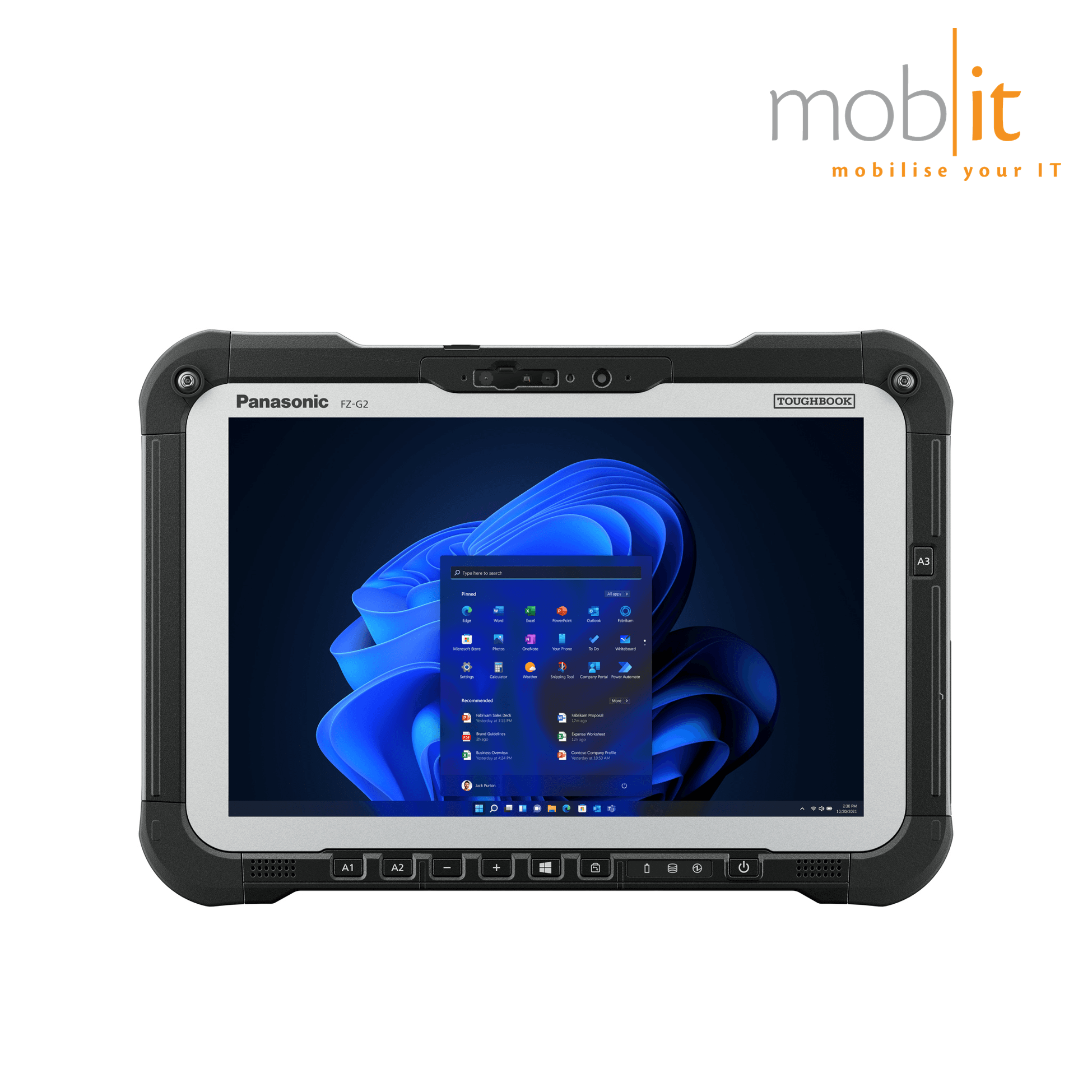 Panasonic Toughbook FZ-G2, front view