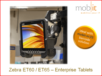 Zebra ET60/ET65 Enterprise Tablets, Android, 10-inch