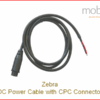 Zebra DC Power Cable with CPC Connector