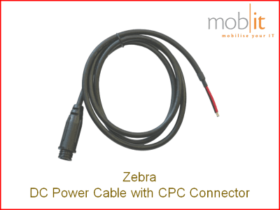 Zebra DC Power Cable with CPC Connector