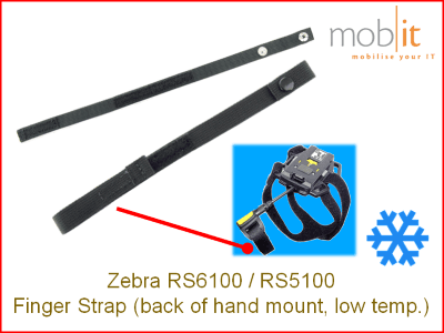 Zebra RS5100 / RS6100 Wearable Scanners, Back of Hand Mount - Finger Strap