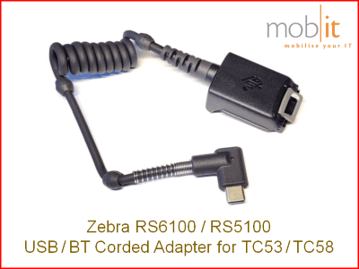 Zebra RS5100 / RS6100 Wearable Scanners, Corded Adapter TC5X