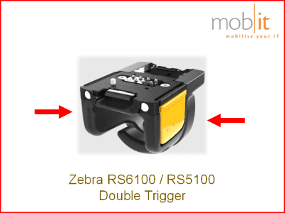 Zebra RS5100 / RS6100 Wearable Scanners, Double Trigger