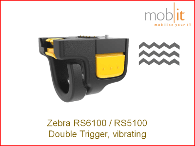 Zebra RS5100 / RS6100 Wearable Scanners, Double Trigger - Vibration
