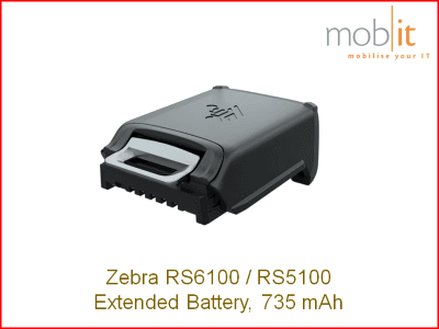 Zebra RS5100 / RS6100 Wearable Scanners, Extended Battery