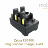 Zebra RS5100 Ring Scanner, Scanner Charger 4x