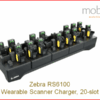 Zebra RS6100 Wearable Scanner, 20 Scanner Charger