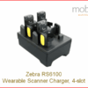 Zebra RS6100 Wearable Scanner, 4 Scanner Charger