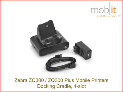 Zebra ZQ300 Mobile Printers - Docking Cradle, 1-slot