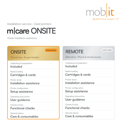 m|care - Installation Assistance ONSITE for Card Printers