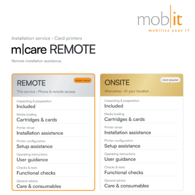 m|care - Installation Assistance REMOTE for Card Printers