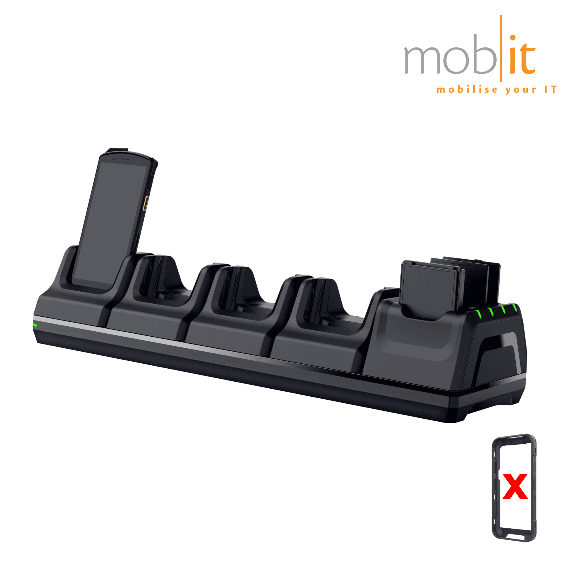 Urovo DT50 Series Mobile Computers – Charge Cradle, 4+4 slots