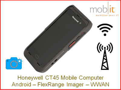 Honeywell CT45 Mobile Computer, WWAN, FlexRange Imager