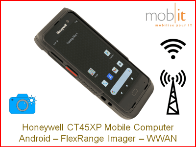Honeywell CT45XP Mobile Computer, WWAN, FlexRange Imager
