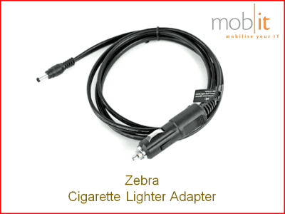 Zebra Cigarette Lighter Adapter to Vehicle Dock