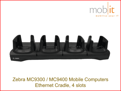 Station de base pour Zebra MC9300/MC9400, 4-slot, Ethernet