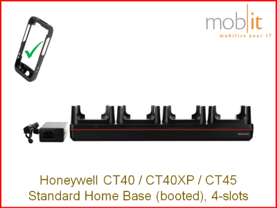 4-Slot Cradle for booted Honeywell Mobile Computers