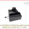 1-Slot Charge-Only Cradle Cup for Zebra WT5400 and Zebra WT6400 Wearable Computers plus battery.