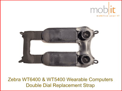 Replacement Strap for Double Dial Wrist Mount of Zebra WT5400 and Zebra WT6400 Wearable Computers.