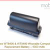 Replacement Battery 5000 mAh for Zebra WT5400 and Zebra WT6400 Wearable Computers.