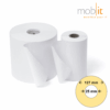 Zebra Zeroliner 1000D Direct Thermal Paper Labels, linerless, white, permanent adhesive, 127 mm roll diameter, 25 mm core