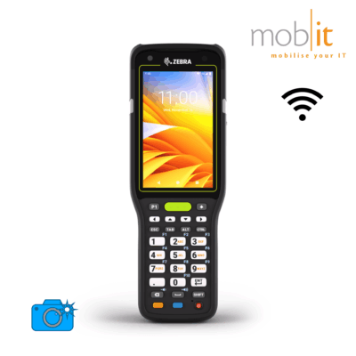 Zebra MC3400 Mobile Computer, Brick (straight-shooter), 29-Key, Barcode Scanner, WLAN, Camera