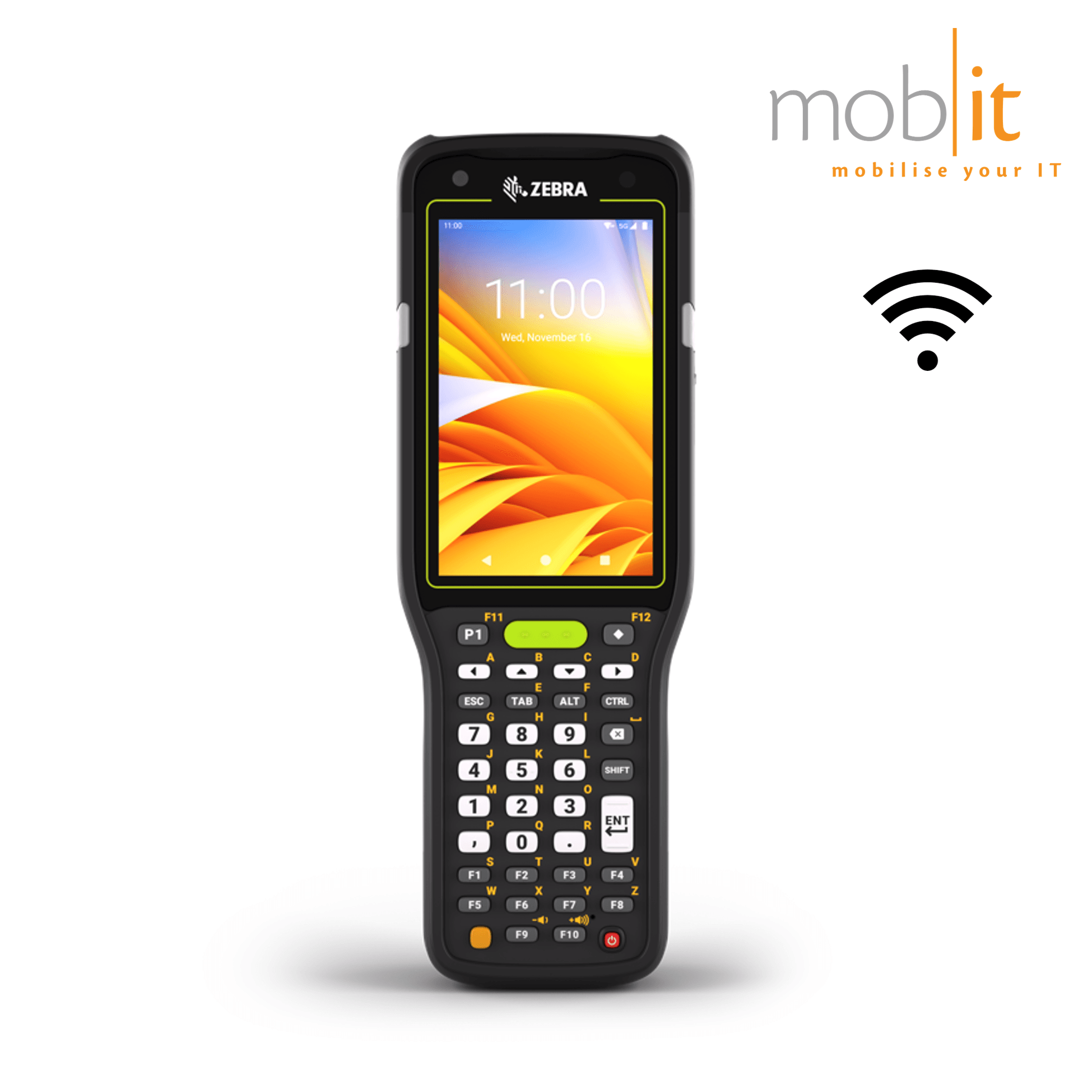 Zebra MC3400 Mobile Computer, Brick (straight-shooter), 38-Key, Barcode Scanner, WLAN