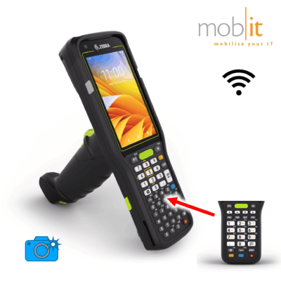 Zebra MC3400 Mobile Computer, Gun, 29-Key, Barcode Scanner, WLAN, Camera