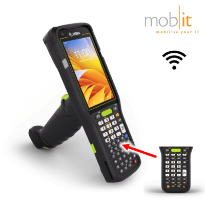 Zebra MC3400 Mobile Computer, Gun, 38-Key, Barcode Scanner, WLAN