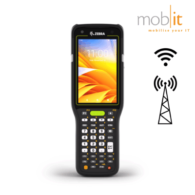 Zebra MC3450 Mobile Computer, Brick (straight-shooter), 38-Key, Barcode Scanner, WLAN, WWAN