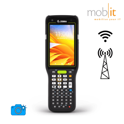 Zebra MC3450 Mobile Computer, Brick (straight-shooter), 47-Key, Barcode Scanner, WLAN, WWAN, Camera