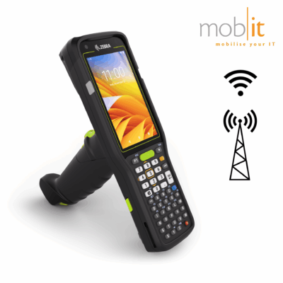 Zebra MC3450 Mobile Computer, Gun, 47-Key, Barcode Scanner, WLAN, WWAN