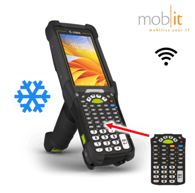 Zebra MC9400 Mobile Computer, Gun, 43-Key, Barcode Scanner, WLAN, Freezer