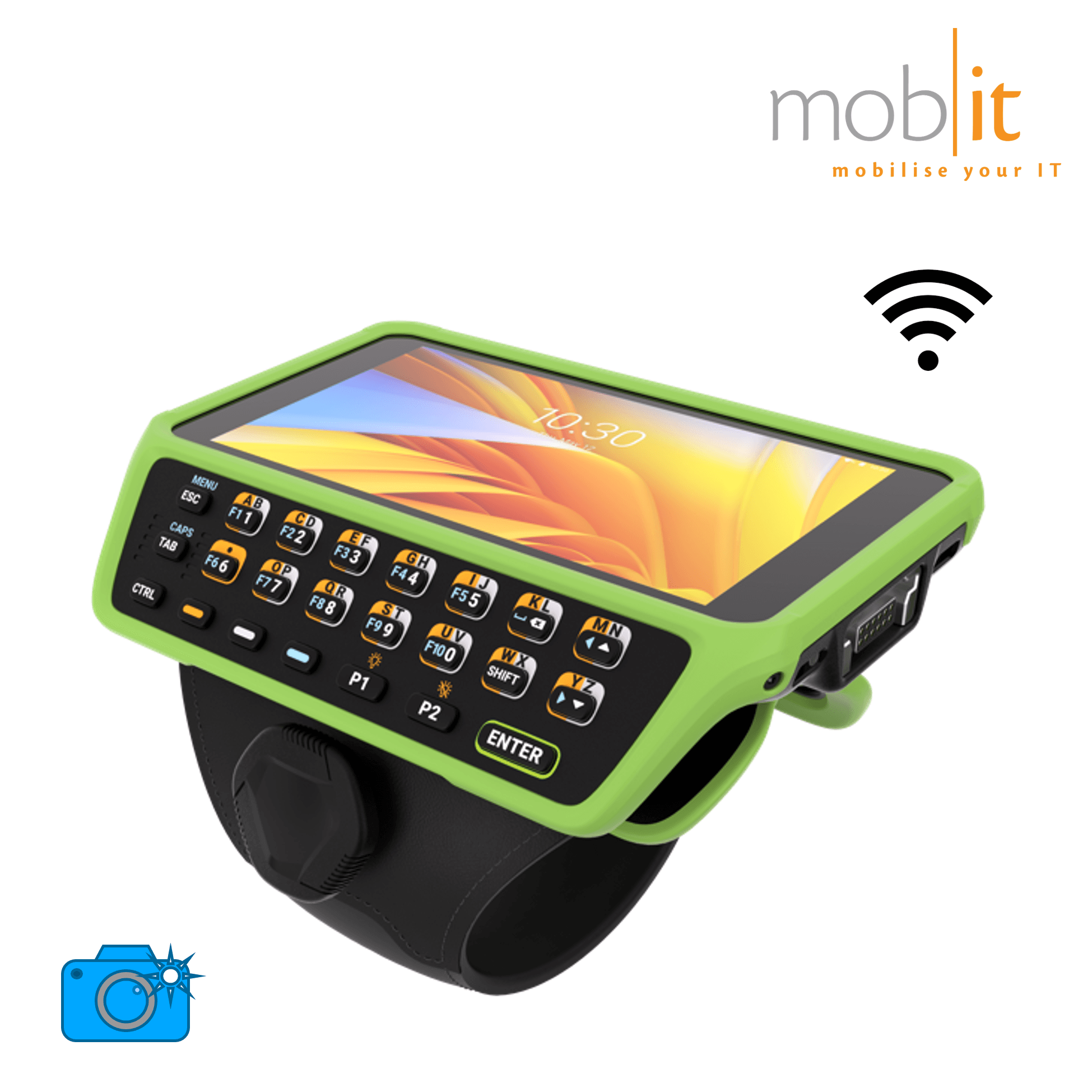 Zebra WT6400 Wearable Terminal with Touch Screen, Keypad, Camera, WLAN