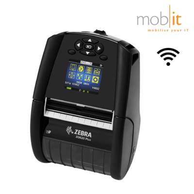 Zebra ZQ620Plus Rugged Mobile Printer with WLAN, for linerless labels