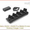 Zebra ZQ300 Mobile Printers - Docking Cradle, 5-slots
